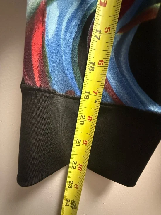 eva varro Black Vibrant Multicolor Brushstroke Gorgeous Artistic Top Women’s XL - Picture 11 of 16